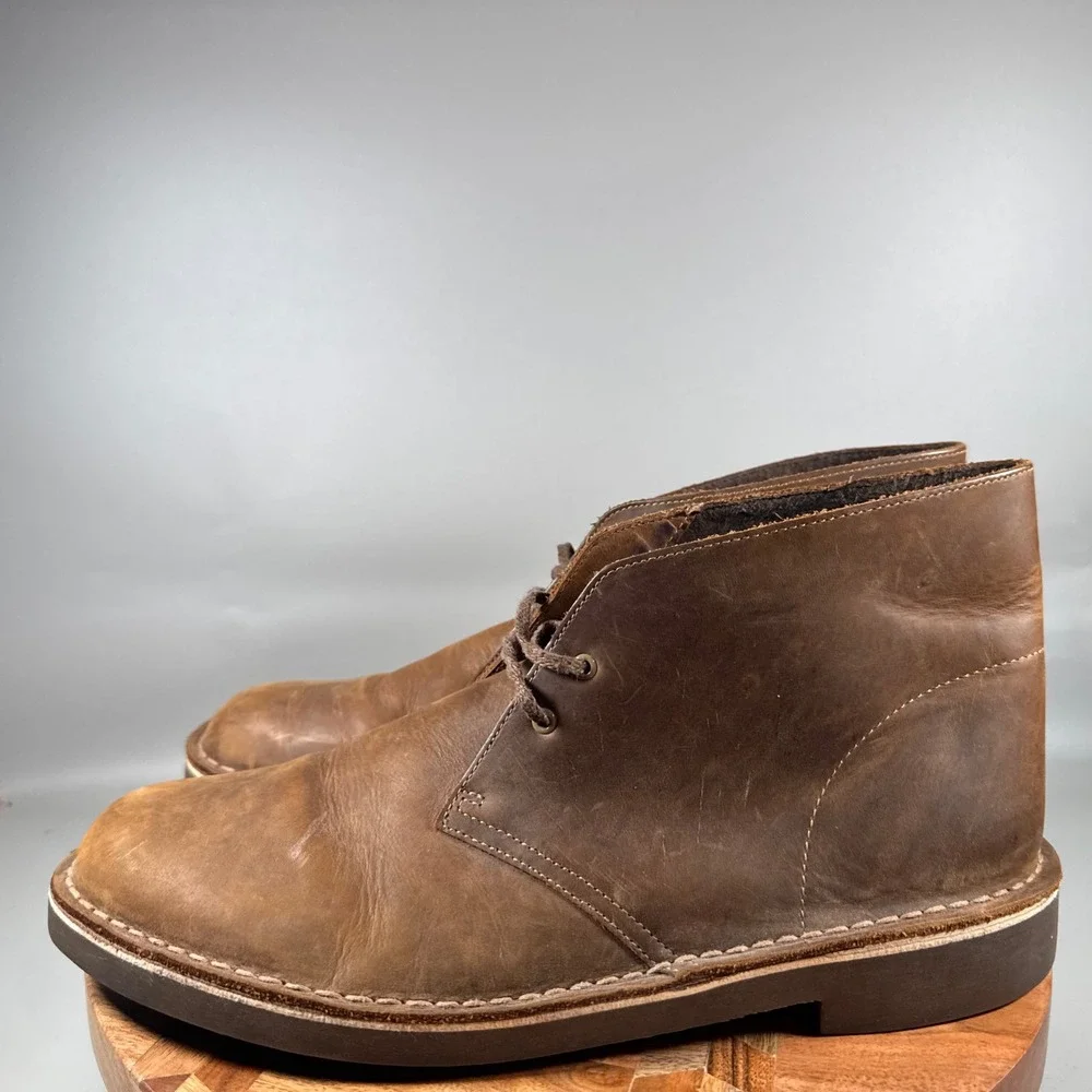 Clarks Desert Boots Mens Brown‎ Suede Lace Up Chukka Ankle Boots Size 13